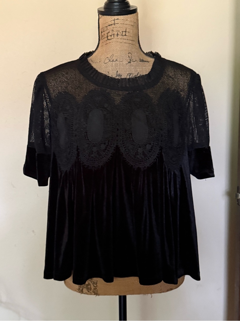 The Iris short-sleeve lace poplin blouse by En Elly (Anthropologie)-New! - Picture 14 of 14